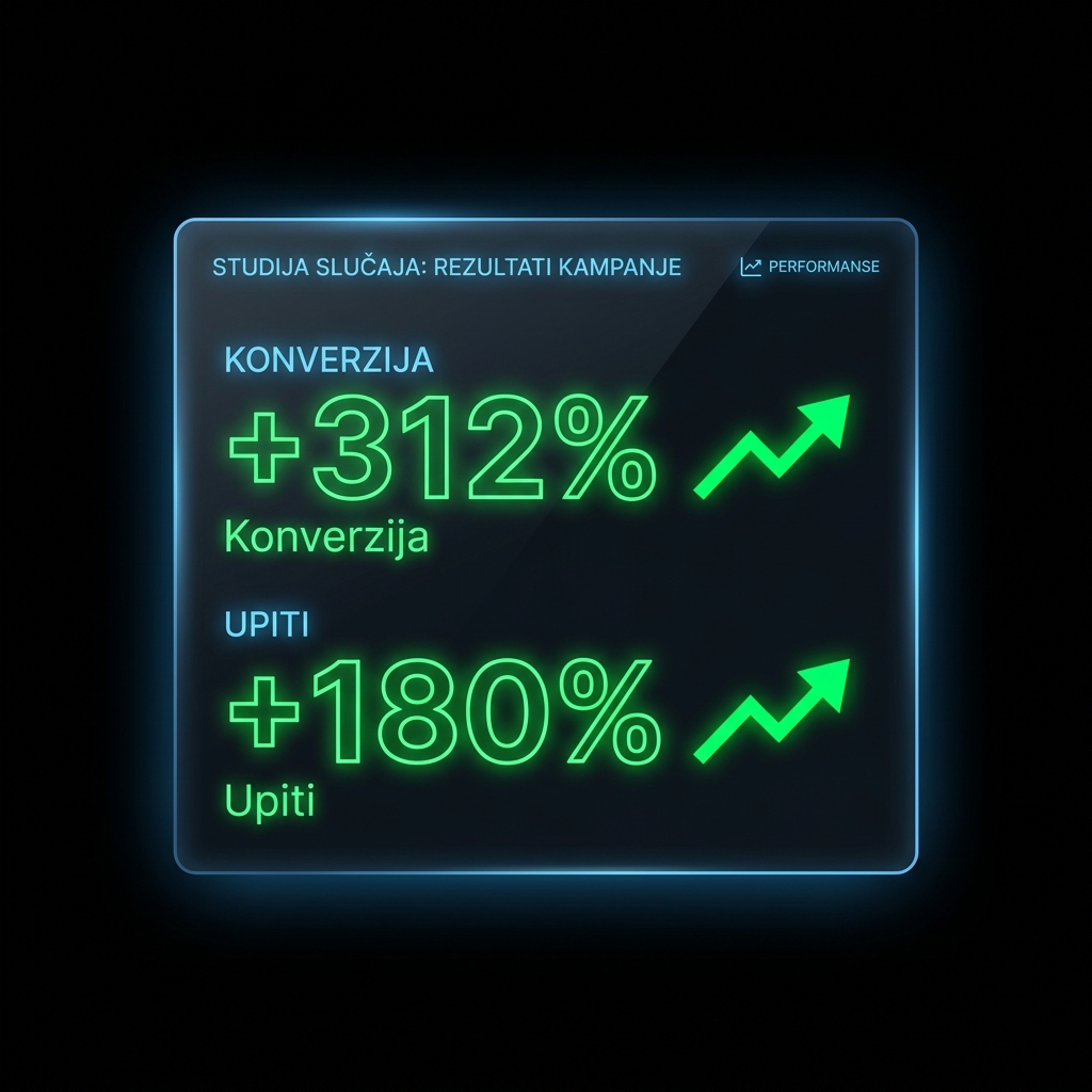 Rezultati povećanja konverzije i upita nakon redizajna veb sajta