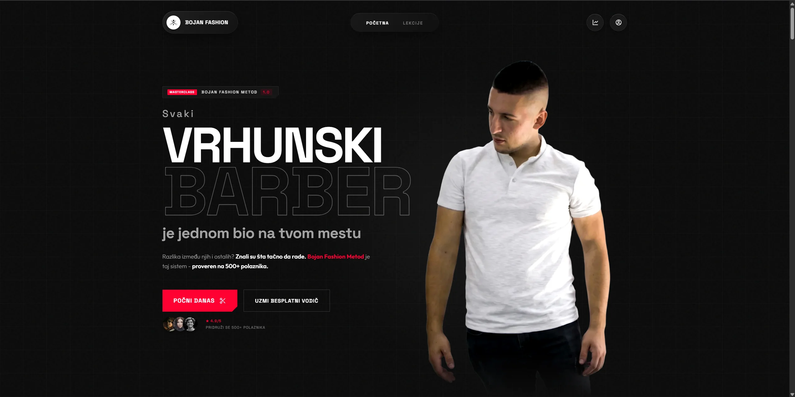 Bojan Fashion Metod - Barber Masterclass Platform
